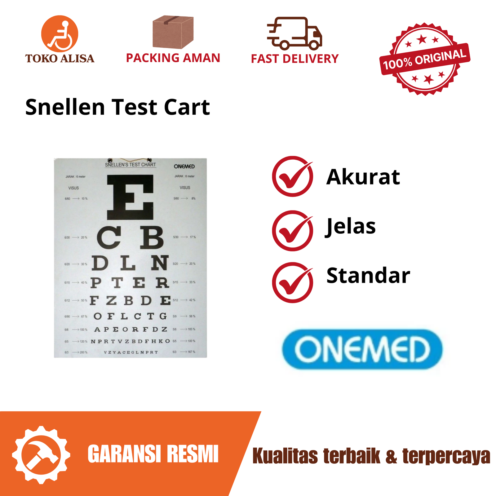 Snellen Test Cart